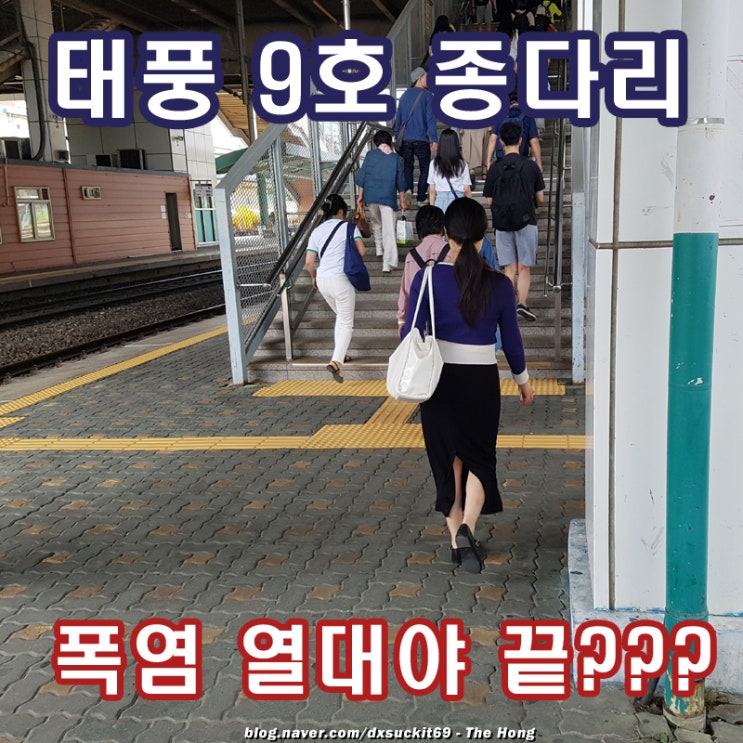 2024년 <b>태풍</b> 9호 <b>종다리</b> 예상 이동 경로 폭염은 끝날 것인지