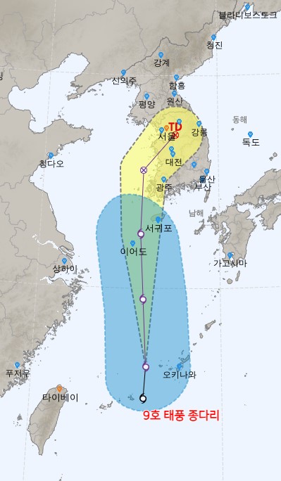 9호 <b>태풍</b> 종다리 <b>경로</b> 및 왜 종다리(jongdari)일까?... 