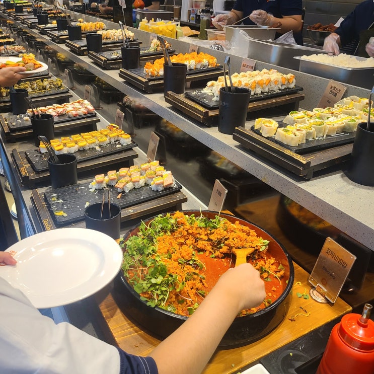  대구 서구 맛집) 초밥에 고기에 배부르게 다 먹고 싶은 날 대구 서구 쿠우쿠우
