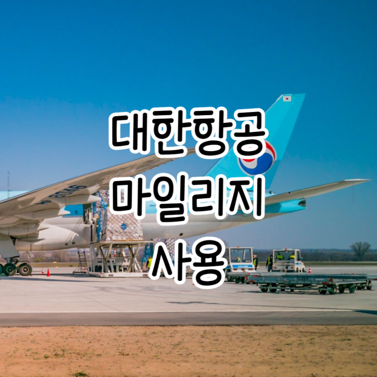  대한항공 마일리지 사용 방법 2배 저렴하게!(사용처, 사용법)