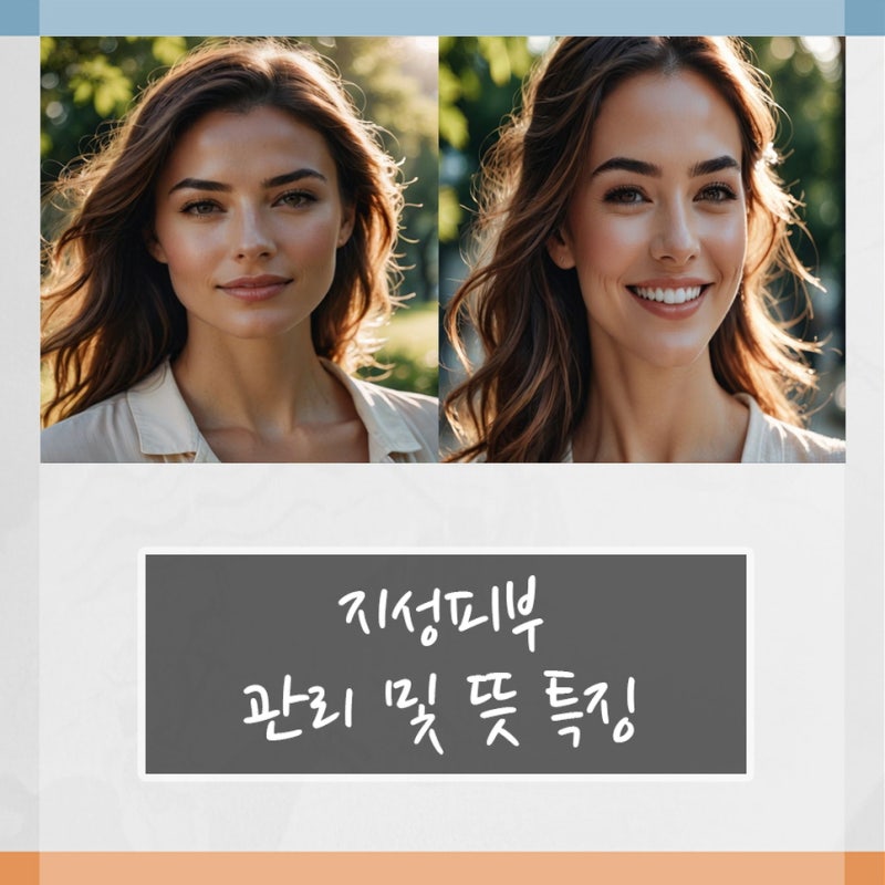지성피부 관리 및 뜻 특징