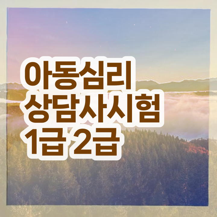  아동 심리학 자격증 , 심리상담사 자격증 온라인으로 쉽게 준비한 과정 및 취업정보