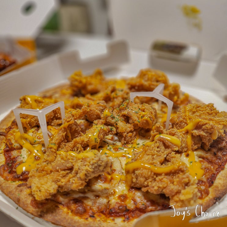  맘스피자 투계더박스 세트 피자맛집 신메뉴 추천 건대점 포장후기