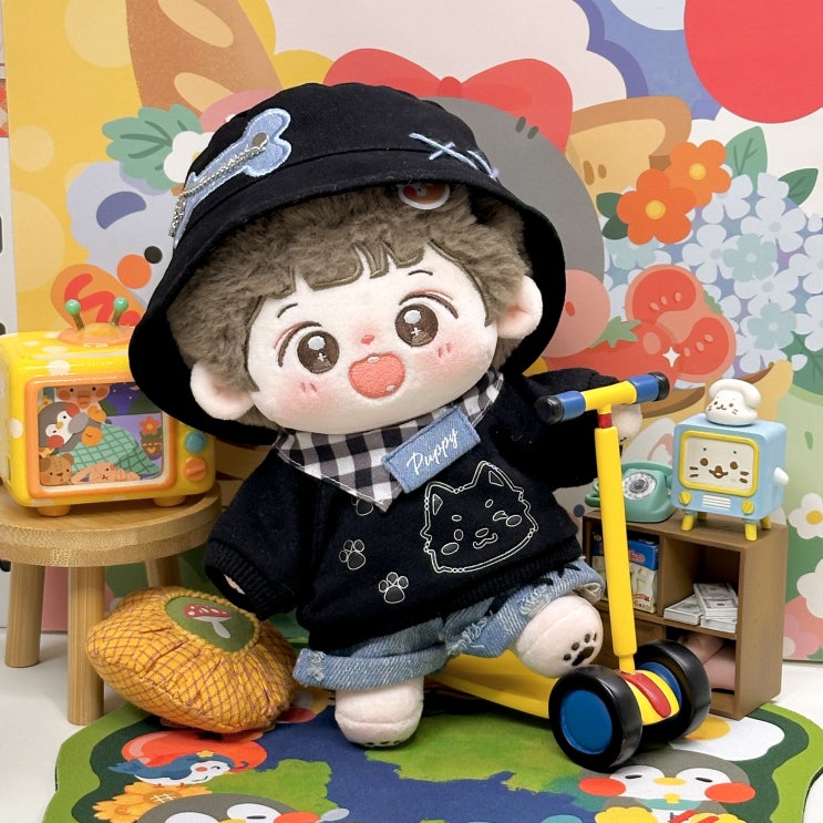  20cm 파쿠르 강아지 세트 인형옷 아이돌인형옷