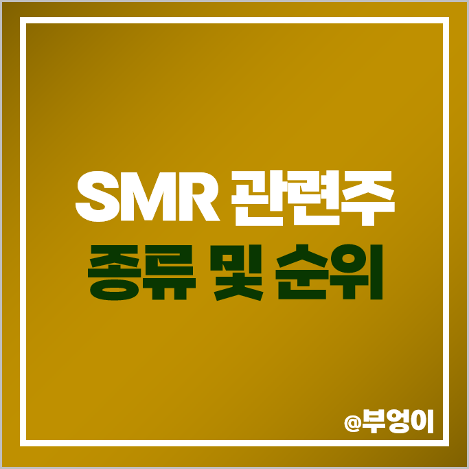 SMR 관련주 소형 원자로 주식 현대건설 삼성물산 두산에너빌리티 주가 SMR 관련주 소형 원자로 주식 현대건설 삼성물산 두산에너빌리티 주가