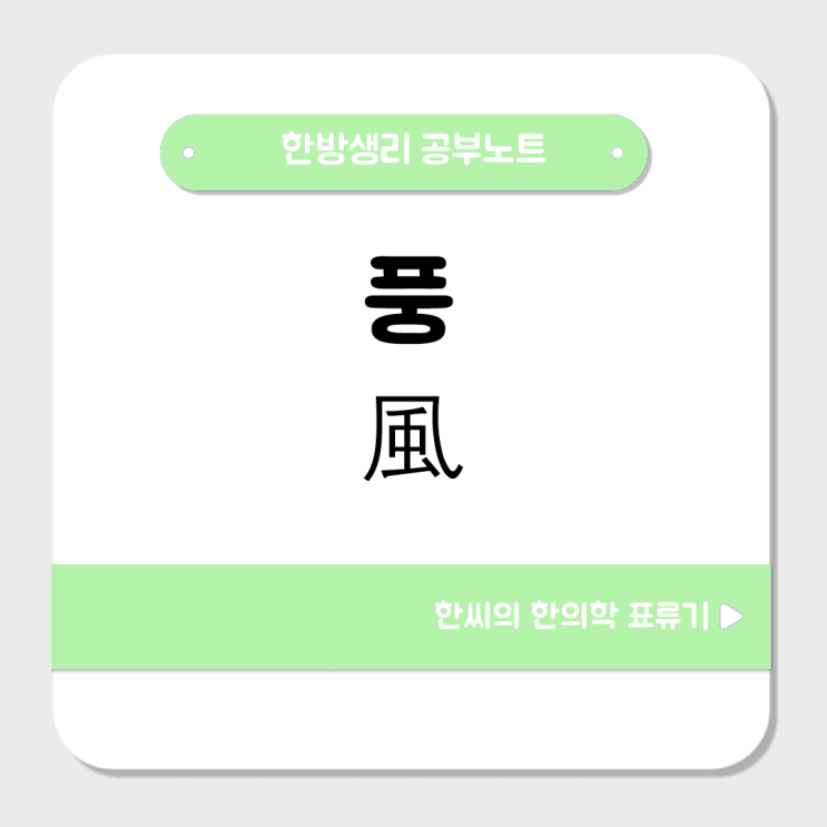  한의학에서 바라보는 풍(風)의 특징