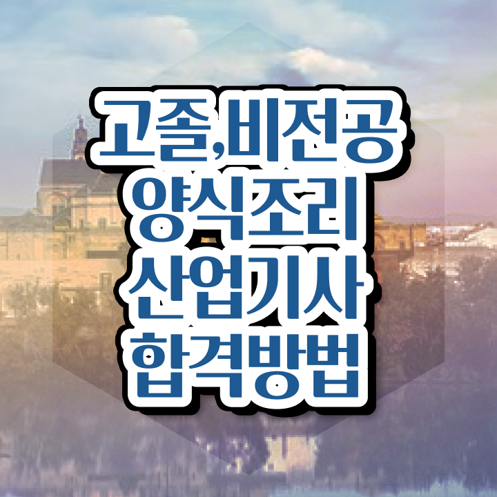  양식조리산업기사 공부방법 양식조리산업기사 응시조건 독학으로 간단하게 준비한 팁