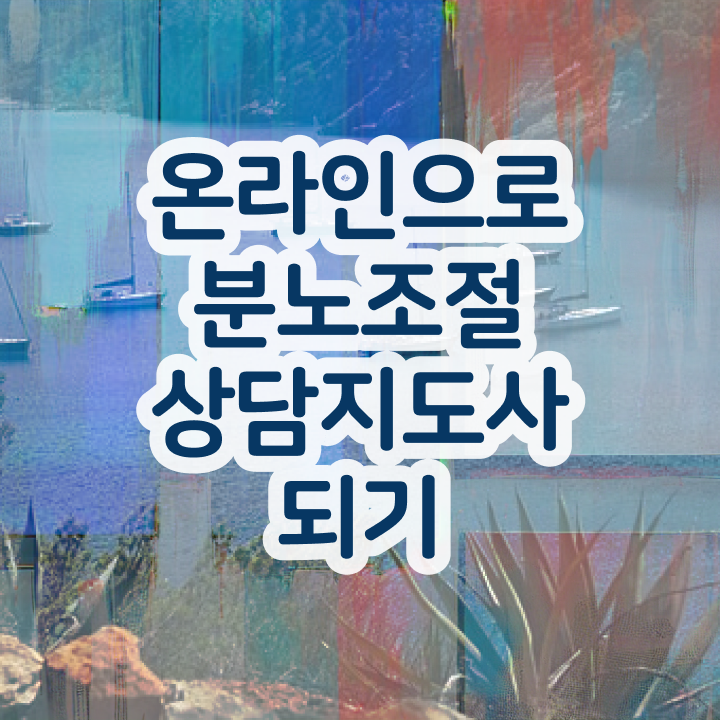  분노조절상담지도사1급학원 분노조절상담지도사자격증 준비 과정 및 인터넷 학습과정