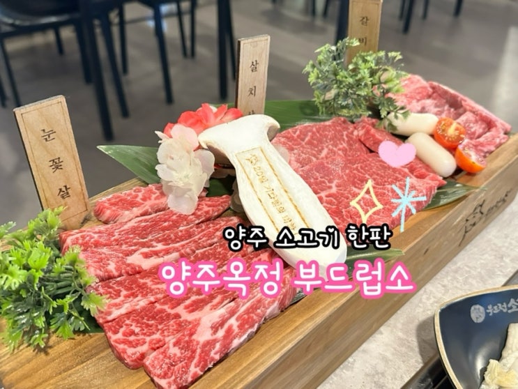  양주옥정 소고기 한판 부드럽소