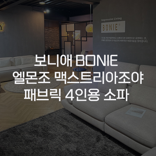  [보니애가구 BONIE] 가평 쇼룸 방문, 엘몬조 맥스트리아조야원단 패브릭 4인용 소파 구경 + 오늘의집 할인 혜택 구매 후기