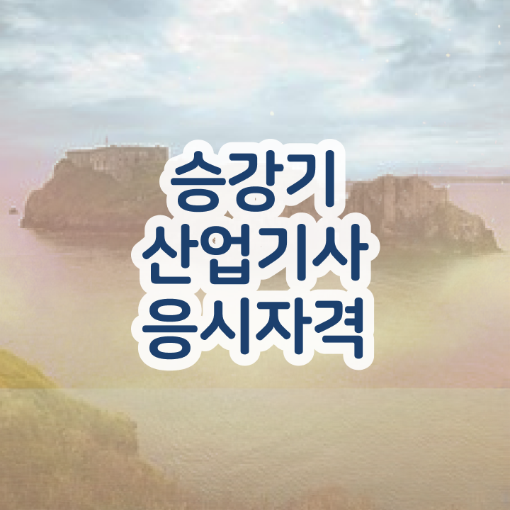  승강기산업기사 공부기간 승강기산업기사 시험응시조건 인강으로 간단하게 완료한 후기