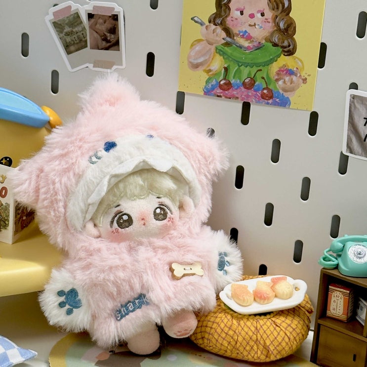 10cm 핑크 상어 인형옷 아이돌인형옷