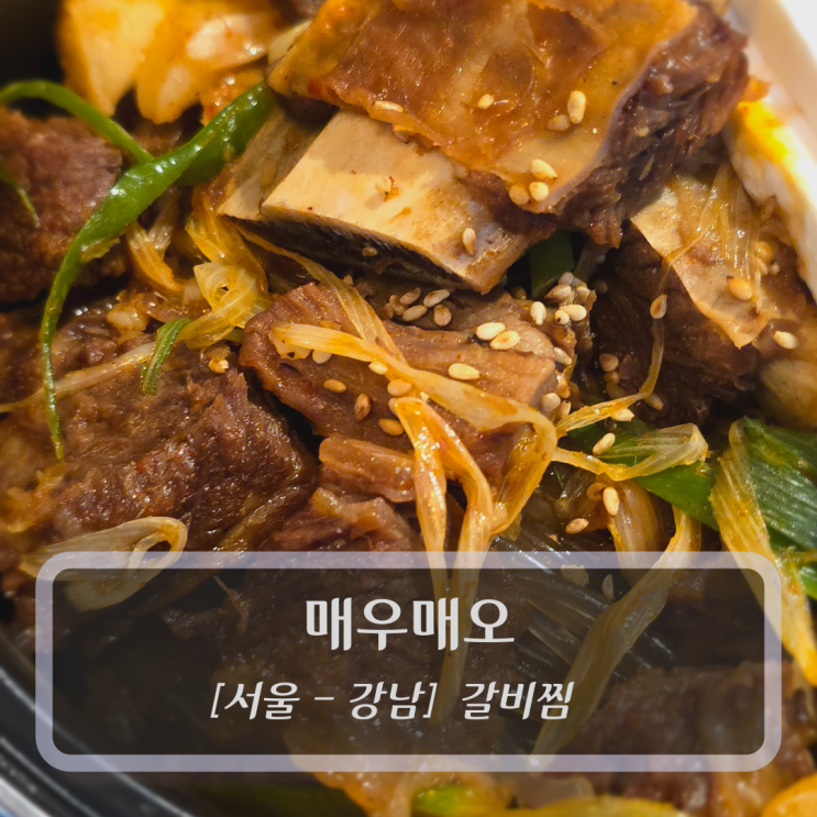  [서울-강남, 갈비찜] 매우매오 - 강남역 맛집 신논현 맛집