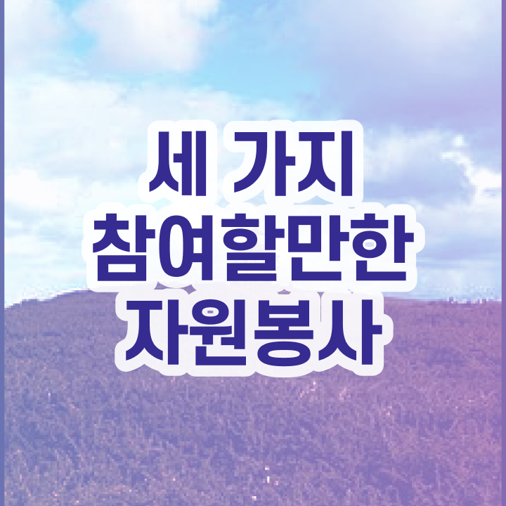  자원봉사 종류 , 자원봉사지도사 자격증 취득한 노하우 소개합니다