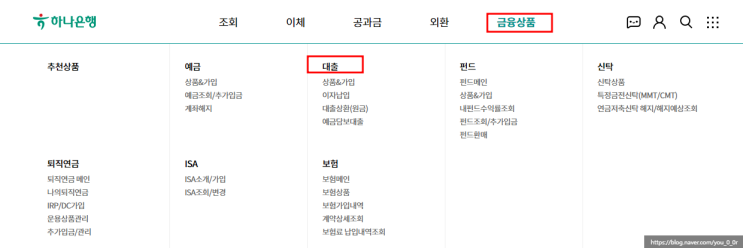  하나은행 해지대출조회/해지대출거래내역 발급 방법 결산자료
