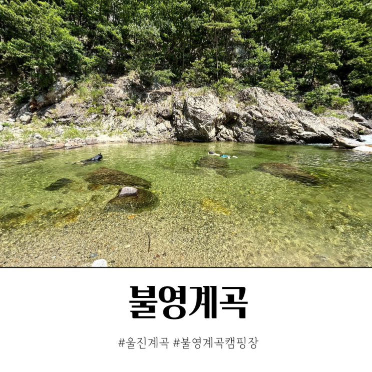  울진계곡 편의시설 잘 갖춰진 불영계곡캠핑장