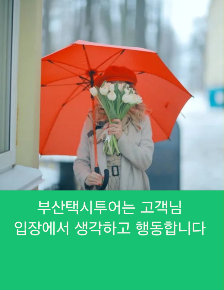  부산택시투어 비,바람,태풍 날씨로 인한 취소수수료 완전무료