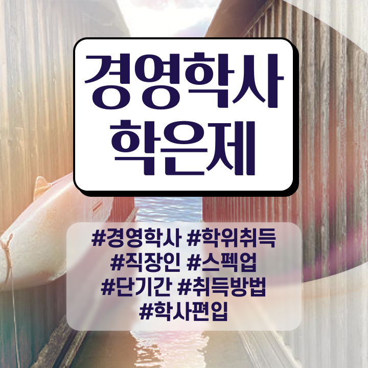  경영학과 정보 , 학점은행제 전공 인강으로 비전공 무경력자도 쉽게 성공한 팁