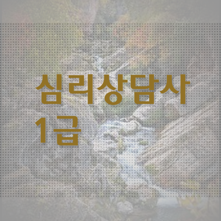  심리상담종류 , 심리상담사 자격증 한달 만에 취득한 과정 정리했어요