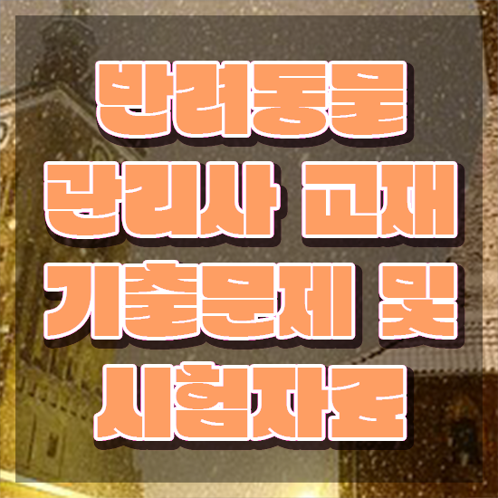  부산 강아지 훈련사 , 반려동물관리사 자격증 합격한 전략 정리