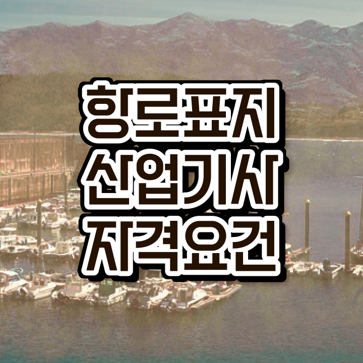  항로표지산업기사 취득자격 온라인으로 간단하게 성공한 과정