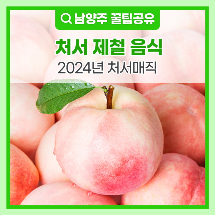 가을, <b>처서</b>에 먹기 좋은 제철 음식 추천 (Faet. 2024년 <b>처서</b>매... 