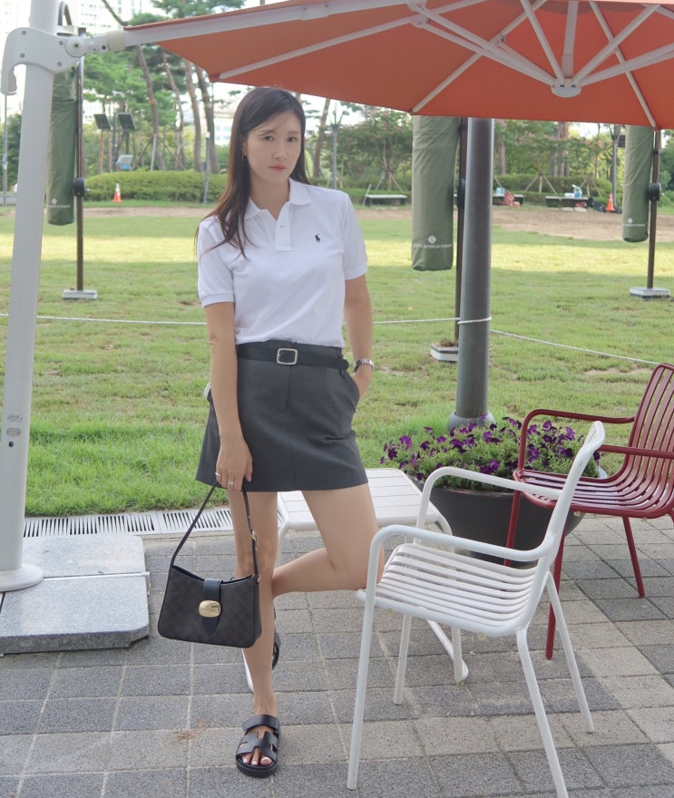  폴로 카라티 보이즈 반팔티 M 사이즈 후기와 OOTD 코디 기록