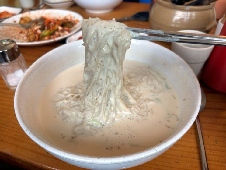  경기도 시흥 물왕저수지 국수 맛집 추천 - 정통국수집 (콩국수/도토리묵무침)