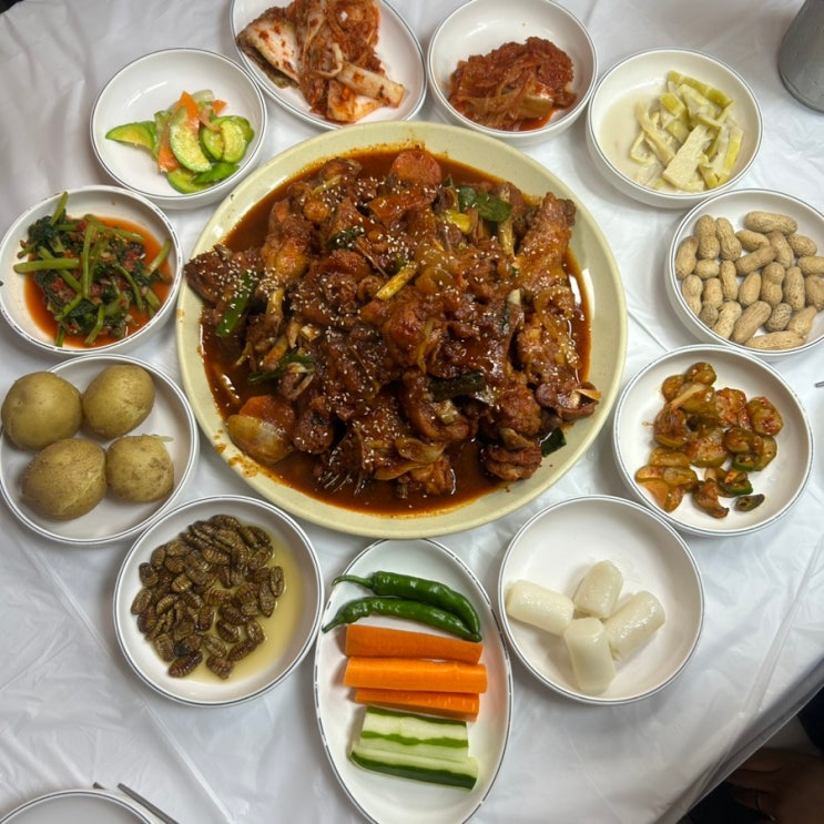  전남 담양 한재골 맛집 광주 근교 닭볶음탕 맛집 한재골가든