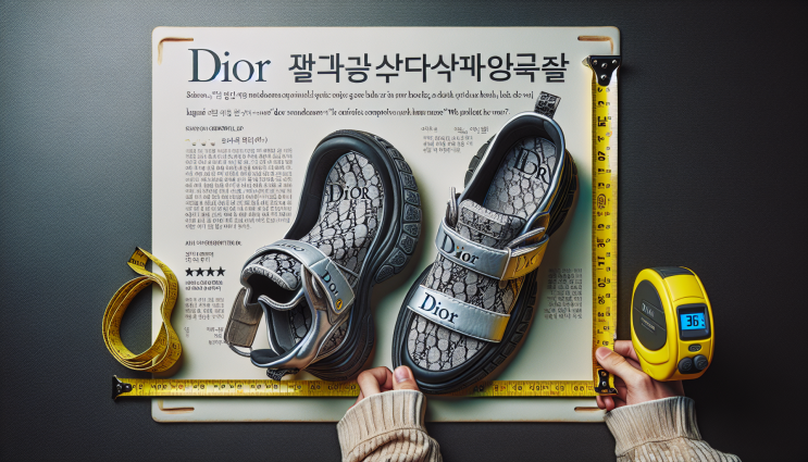 디올 스니커즈 워크앤디올 뮬 운동화 사이즈 착화감 후기!