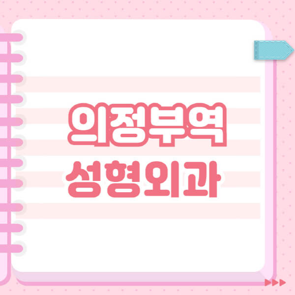  의정부역 성형외과 소개와 일요일 전문의 정보