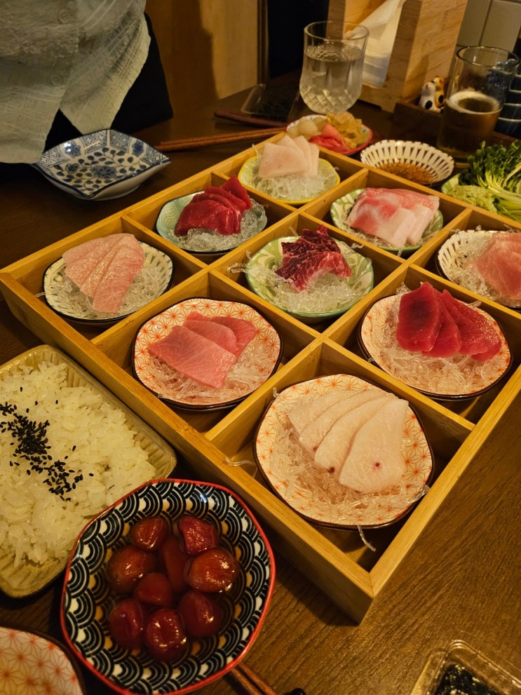 [진주 하대동 맛집] 콜키지 가능 깔끔하고 맛있는 모듬 참치 한상 혼마