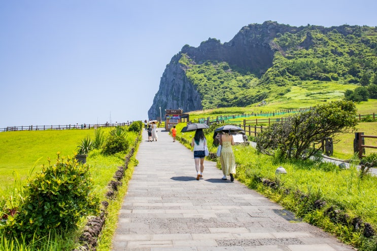  제주도 우뭇개해안 등산 안 하는 제주 성산일출봉 코스