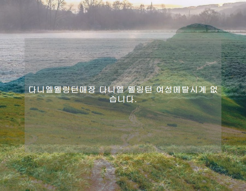 다니엘웰링턴매장 다니엘 웰링턴 여성메탈시계 없습니다.