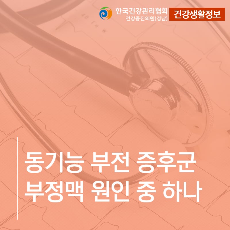 동기능 부전 증후군 부정맥 원인 중 하나
