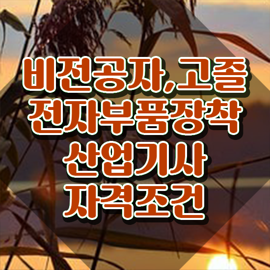  전자부품장착산업기사 자격요건 온라인 수업으로 5개월 만에 성공한 과정