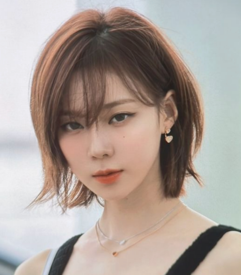 에스파 윈터 단발 레이어드컷 단발펌 금발 스타일 분석 TIP