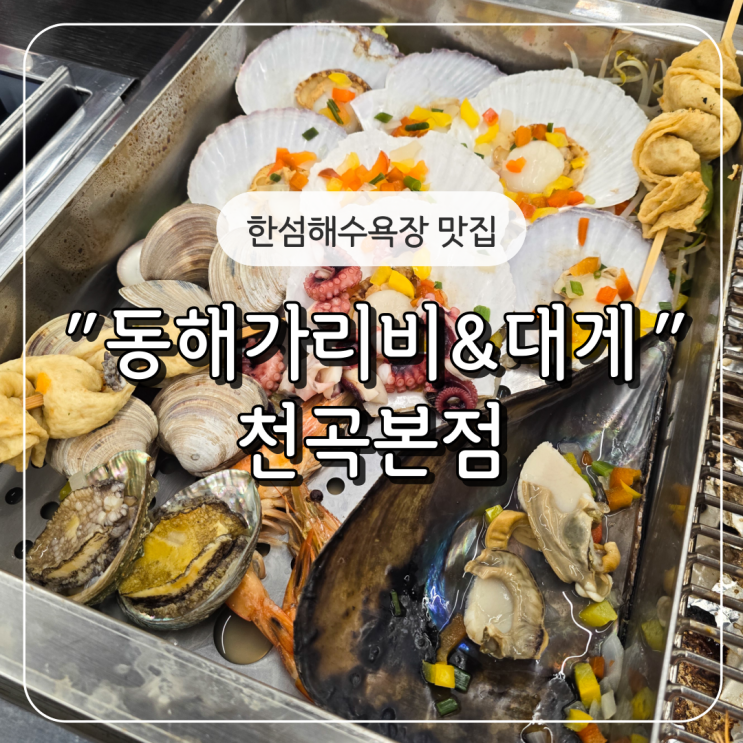  동해 천곡동 한섬해수욕장 맛집 "동해가리비&대게 천곡본점"에서 조개구이 찜 후기!