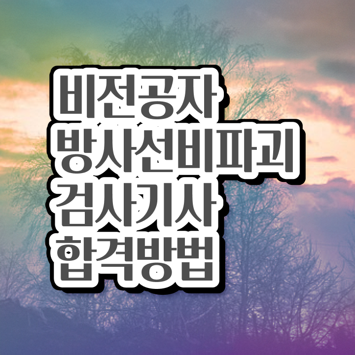  방사선비파괴검사기사 자격요건 독학으로 4달만에 끝낸 후기