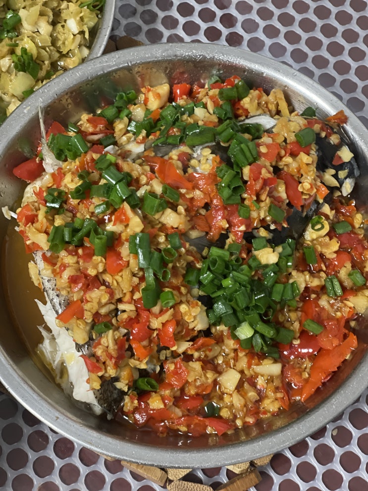  오늘 저녁 음식은 사천식 따토위 요리~