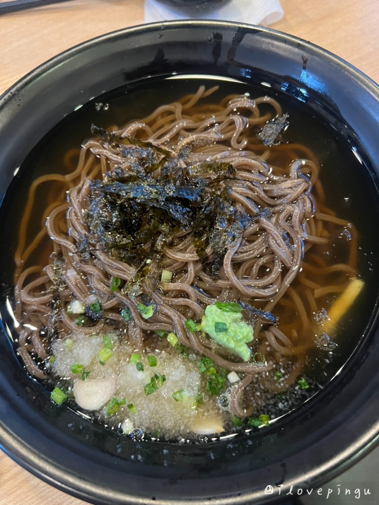  간단하게 먹기 좋은 청라 맛집 역전우동 청라점 T데이 냉모밀 후기