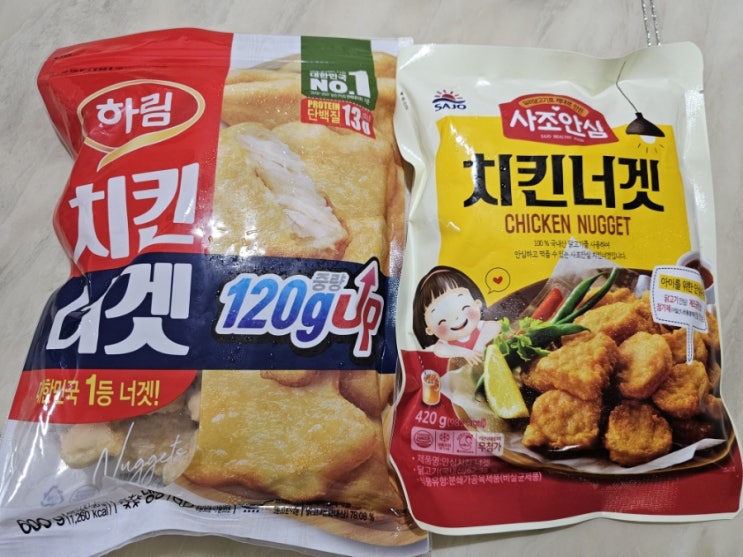  하림 사조안심 치킨너겟 + 오뚜기 양념치킨소스