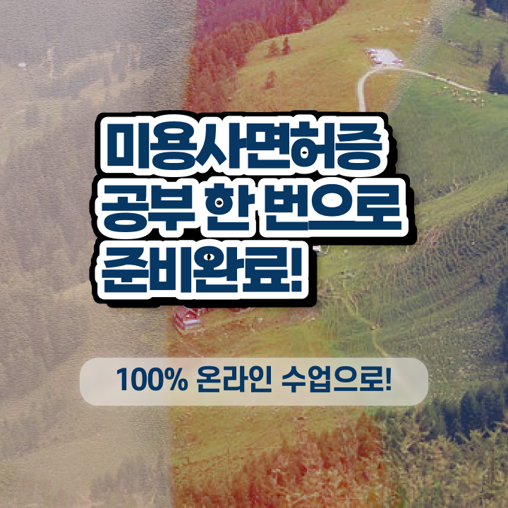  미용자격증 비용 , 미용학과 안 가고도 미용사 종합자격증 갖출 수 있었어요