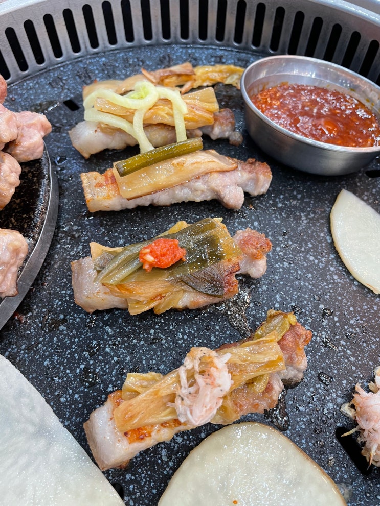  오겹살 맛집 민락동 맛찬들 내 돈 내산 후기