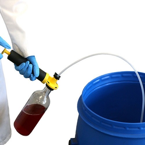  [플라스틱] 액체 펌프 샘플러 (유리병 장착) Liquid Pump Sampling Tool With Glass Bottle