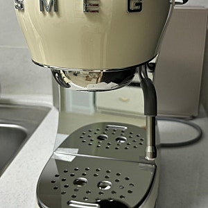 스메그 반자동 커피머신 SMEG  ECF02 크림색 직구 언박싱