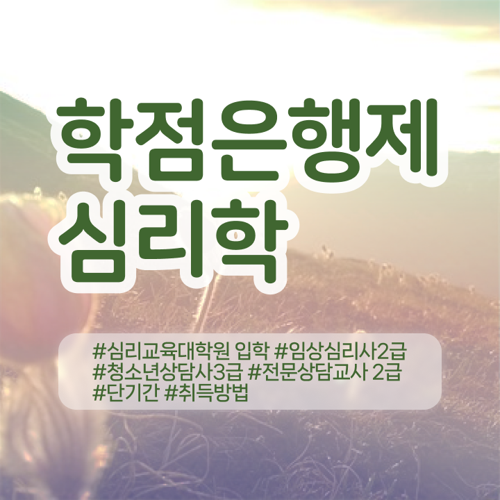  심리상담 지원 , 심리학 전공 관련학과 졸업장, 경력없어도 간단하게 준비하는 방법