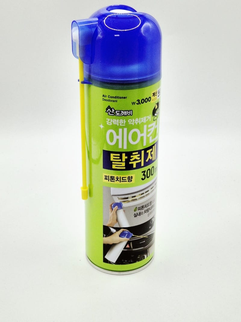 다이소 산도깨비 에어컨 탈취제 사용법 세정제 차량용