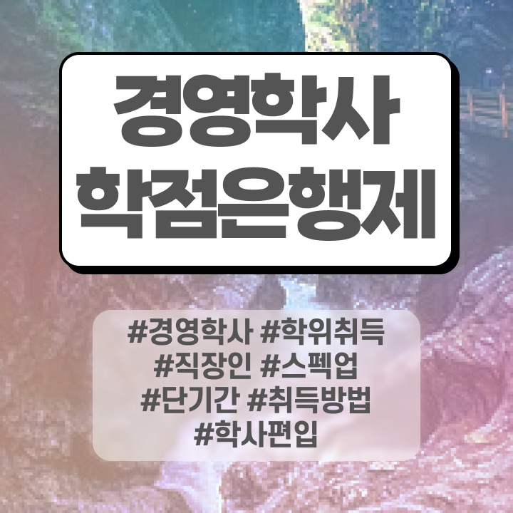  경영학 요약 , 경영학 학점은행제 인강으로 초단기 완료한 팁