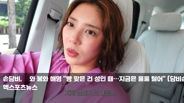 손담비, 母와 불화 해명 "뺨 맞은 건 성인 때…지금은 훌훌... 